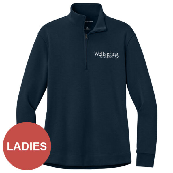 LK210 - EMB - W337E001 - Ladies Pique 1/4 Zip Thumbnail